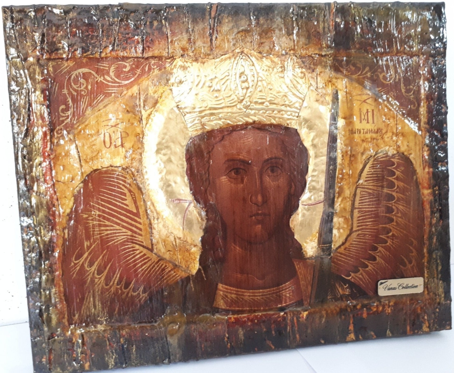 Archangel Michael of Mantamados Icon-Greek Russian Byzantine Orthodox Icons - Vanas Collection