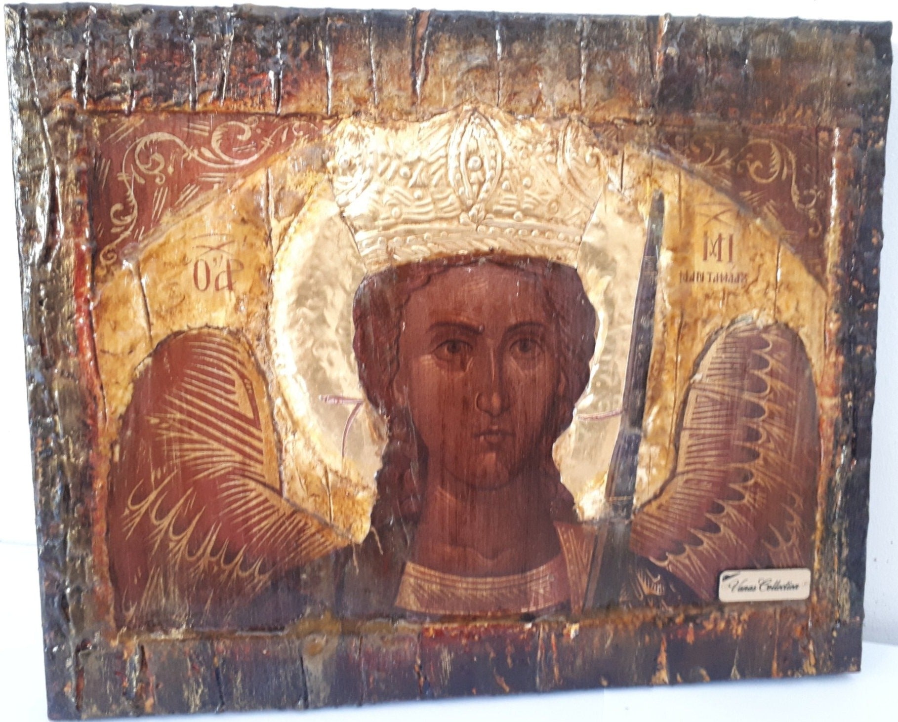 Archangel Michael of Mantamados Icon-Greek Russian Byzantine Orthodox Icons - Vanas Collection