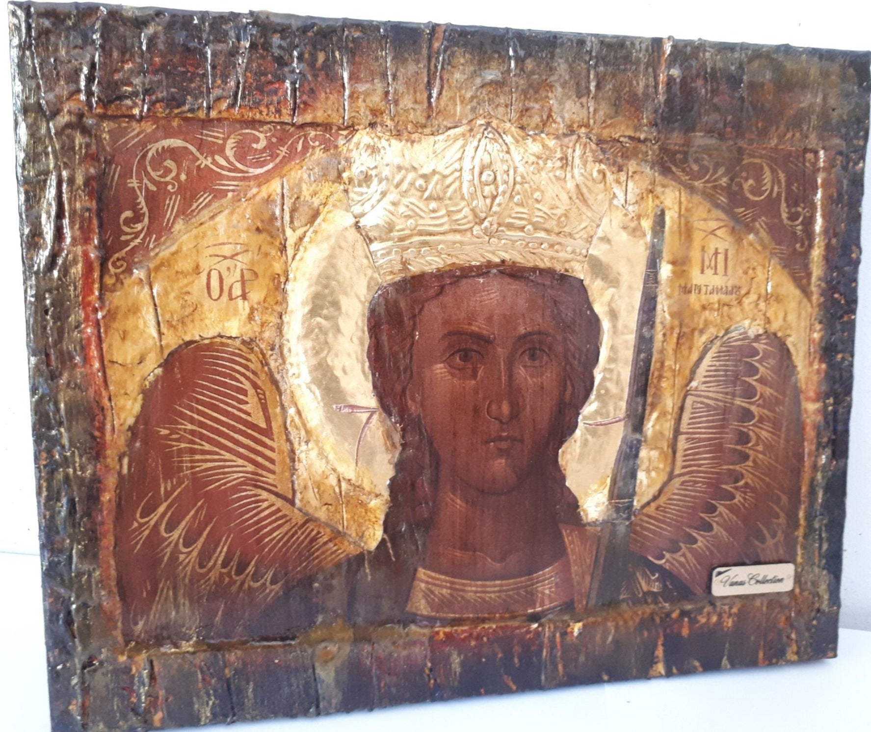 Archangel Michael of Mantamados Icon-Greek Russian Byzantine Orthodox Icons - Vanas Collection