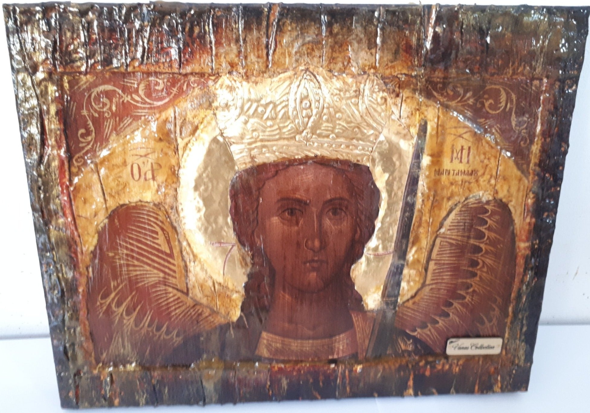 Archangel Michael of Mantamados Icon-Greek Russian Byzantine Orthodox Icons - Vanas Collection