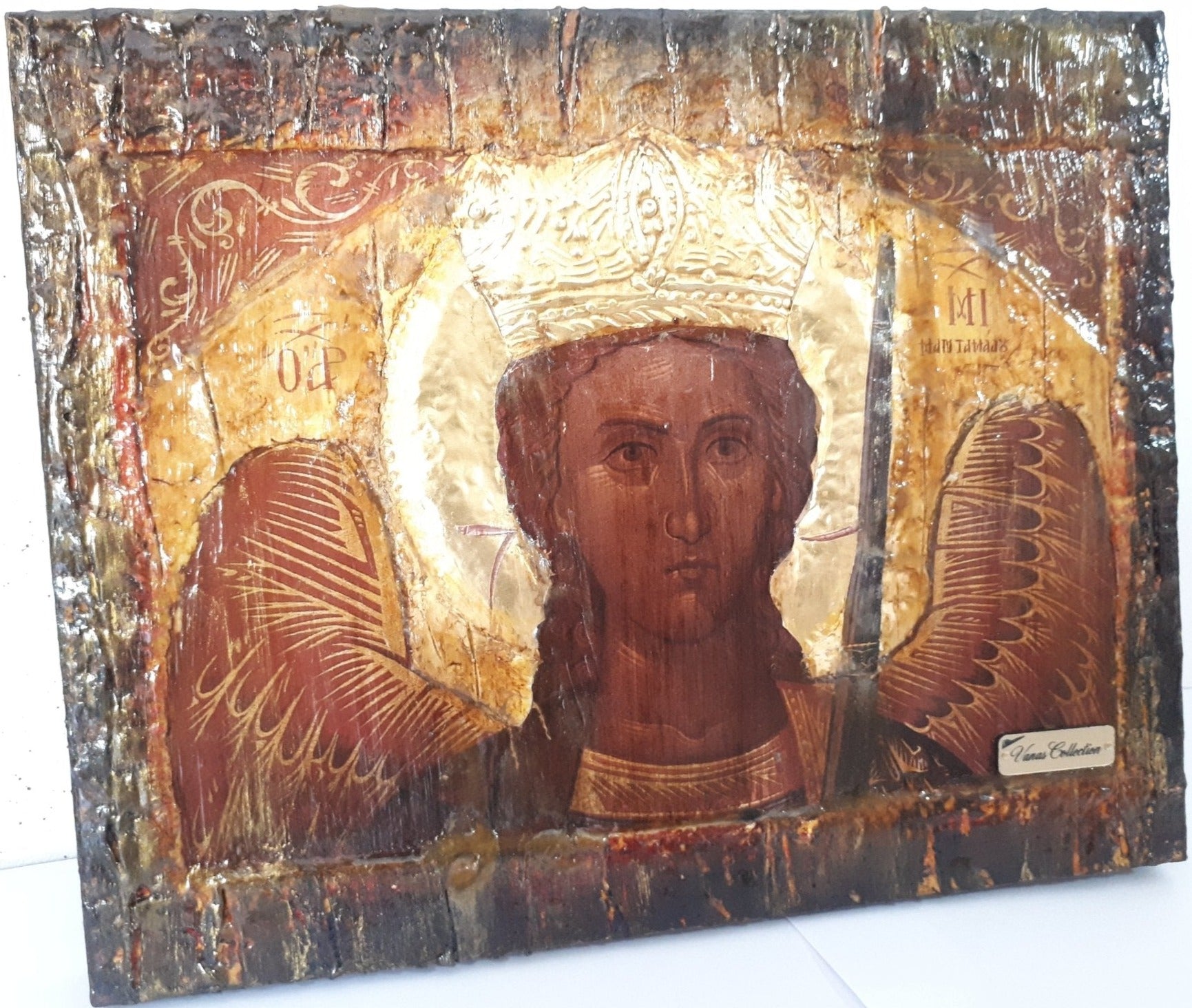 Archangel Michael of Mantamados Icon-Greek Russian Byzantine Orthodox Icons - Vanas Collection