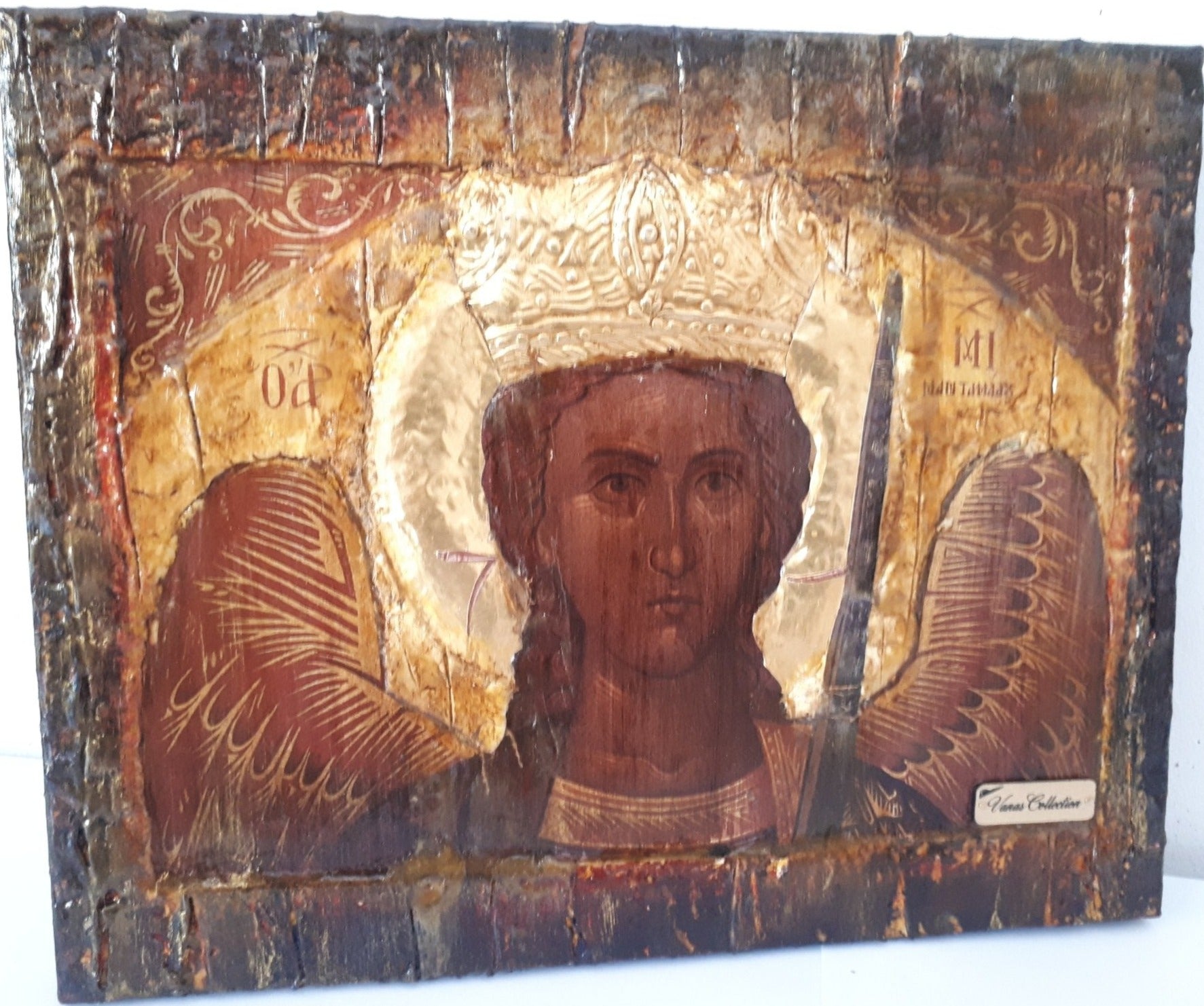 Archangel Michael of Mantamados Icon-Greek Russian Byzantine Orthodox Icons - Vanas Collection