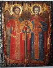 Laden Sie das Bild in den Galerie-Viewer, Archangels Michael and Gabriel Icon-Greek Orthodox Byzantine Icons Gift - Vanas Collection