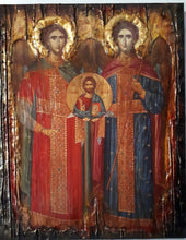 Laden Sie das Bild in den Galerie-Viewer, Archangels Michael and Gabriel Icon-Greek Orthodox Byzantine Icons Gift - Vanas Collection