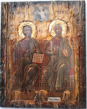 Load image into Gallery viewer, Holy Trinity, Agia Trias Icon-Greek Byzantine Handmade Icons 25X20X2 cm - Vanas Collection