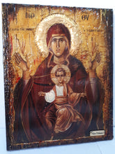 Laden Sie das Bild in den Galerie-Viewer, Holy Virgin Mary Panagia Tsampika Rhodes Icon- Greek Russian Byzantine Orthodox Icons - Vanas Collection