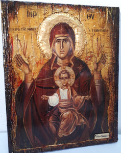 Holy Virgin Mary Panagia Tsampika Rhodes Icon- Greek Russian Byzantine Orthodox Icons - Vanas Collection