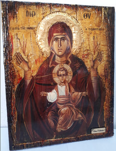 Holy Virgin Mary Panagia Tsampika Rhodes Icon- Greek Russian Byzantine Orthodox Icons - Vanas Collection