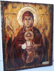 Holy Virgin Mary Panagia Tsampika Rhodes Icon- Greek Russian Byzantine Orthodox Icons - Vanas Collection
