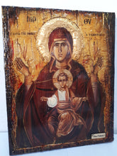 Load image into Gallery viewer, Holy Virgin Mary Panagia Tsampika Rhodes Icon- Greek Russian Byzantine Orthodox Icons - Vanas Collection