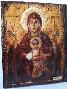 Holy Virgin Mary Panagia Tsampika Rhodes Icon- Greek Russian Byzantine Orthodox Icons - Vanas Collection