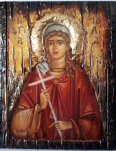 Laden Sie das Bild in den Galerie-Viewer, Icon of Saint Ioulia Julia on Wood-Agia Ioylia-Greek Orthodox Byzantine Icons - Vanas Collection