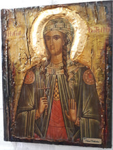 Laden Sie das Bild in den Galerie-Viewer, Icon of St. Photini Fotini-the Samaritan Woman-Orthodox Greek Byzantine Handmade - Vanas Collection