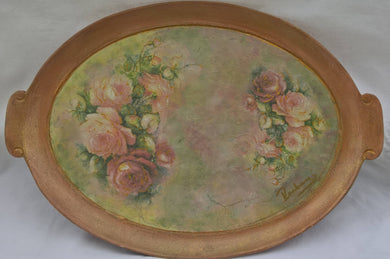 Tray Antique Style - Decorative Handmade Tray - Wooden Decoupage Vintage Tray