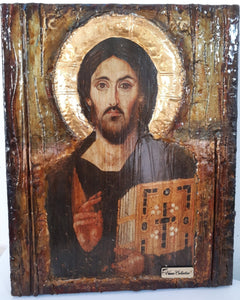 Jesus Christ Pantocrator Blessed of Sina-Orthodox Icons - Vanas Collection