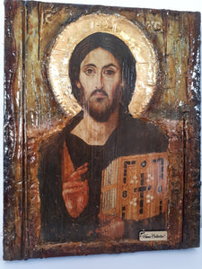 Jesus Christ Pantocrator Blessed of Sina-Orthodox Icons - Vanas Collection