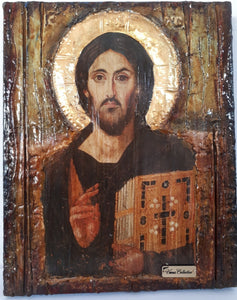 Jesus Christ Pantocrator Blessed of Sina-Orthodox Icons - Vanas Collection