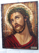 Load image into Gallery viewer, Jesus Christ &quot;the Bridegroom&quot; Nymphios on Wood-Greek Russian Orthodox Face Art Icons - Vanas Collection