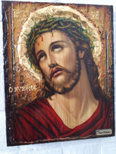 Load image into Gallery viewer, Jesus Christ &quot;the Bridegroom&quot; Nymphios on Wood-Greek Russian Orthodox Face Art Icons - Vanas Collection