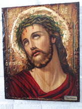 Laden Sie das Bild in den Galerie-Viewer, Jesus Christ &quot;the Bridegroom&quot; Nymphios on Wood-Greek Russian Orthodox Face Art Icons - Vanas Collection