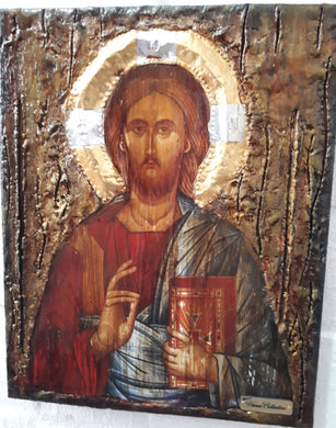 Jesus Christ the PANTOCRATOR- Blessed -Orthodox Byzantine Greek Icon - Vanas Collection