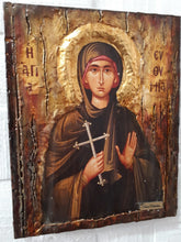 Load image into Gallery viewer, Orthodox Icon of Euphemia the Great Martyr Greek Byzantine Antique Style Icon - Vanas Collection