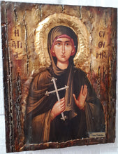 Load image into Gallery viewer, Orthodox Icon of Euphemia the Great Martyr Greek Byzantine Antique Style Icon - Vanas Collection