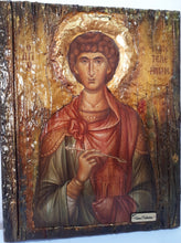 Load image into Gallery viewer, Orthodox Icon Saint St. Panteleimon Russian Greek Byzantine Antique Style Icons - Vanas Collection
