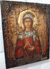 Load image into Gallery viewer, Orthodox Icon St. Zoe the Martyr- Russian Greek Byzantine Antique Style Icons - Vanas Collection