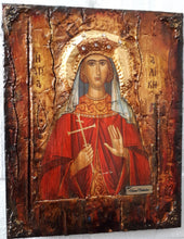 Load image into Gallery viewer, Saint Alice Aliki Icon-Greek Orthodox Byzantine Christian Antique Style Icons - Vanas Collection
