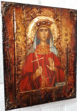 Load image into Gallery viewer, Saint Alice Aliki Icon-Greek Orthodox Byzantine Christian Antique Style Icons - Vanas Collection