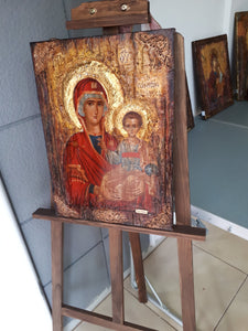 Saint Barbara Varvara Icon -Orthodox Icon Byzantine Religious Antique Style Icon - Vanas Collection