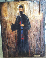 Load image into Gallery viewer, Saint Ephraim of Nea Makri-Handmade Greek Byzantine Icon- Orthodox Icon Antique - Vanas Collection