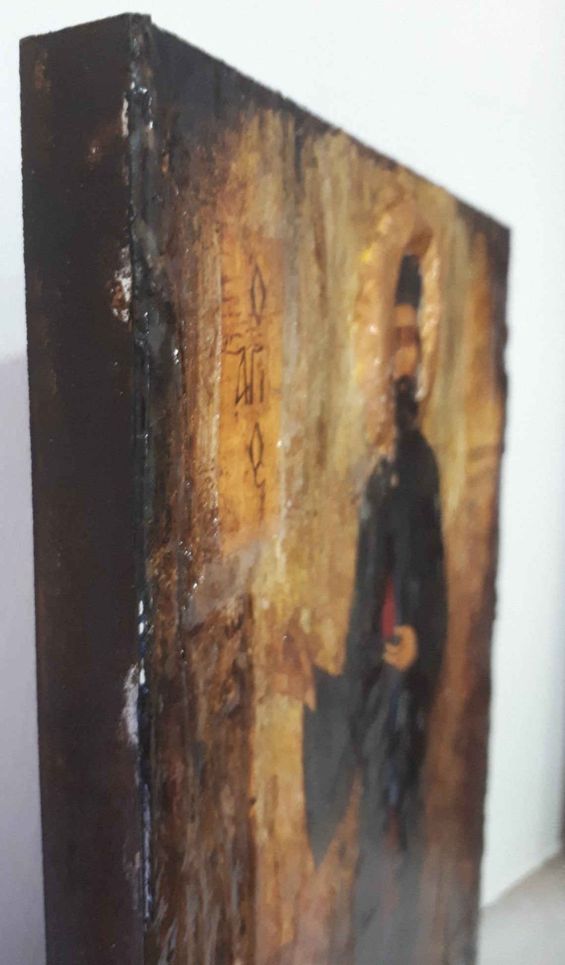 Saint Ephraim of Nea Makri-Handmade Greek Byzantine Icon- Orthodox Icon Antique - Vanas Collection