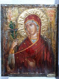 Saint Euphrosyne Efrosini Rare Greek Religious Orthodox Icon - Vanas Collection