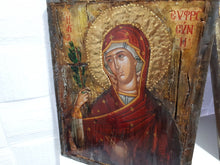 Load image into Gallery viewer, Saint Euphrosyne Efrosini Rare Greek Religious Orthodox Icon - Vanas Collection