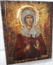 Load image into Gallery viewer, Saint Evanthia Orthodox Icon - Russian Greek Byzantine Wood Icons Antique Style - Vanas Collection