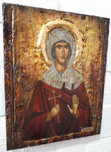 Load image into Gallery viewer, Saint Evanthia Orthodox Icon - Russian Greek Byzantine Wood Icons Antique Style - Vanas Collection