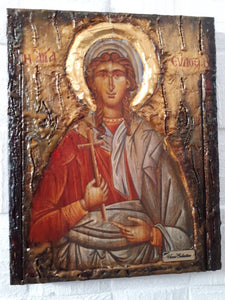 Saint Evdoxia the Martyr of Egypt - Greek Orthodox Byzantine Christian Icons - Vanas Collection