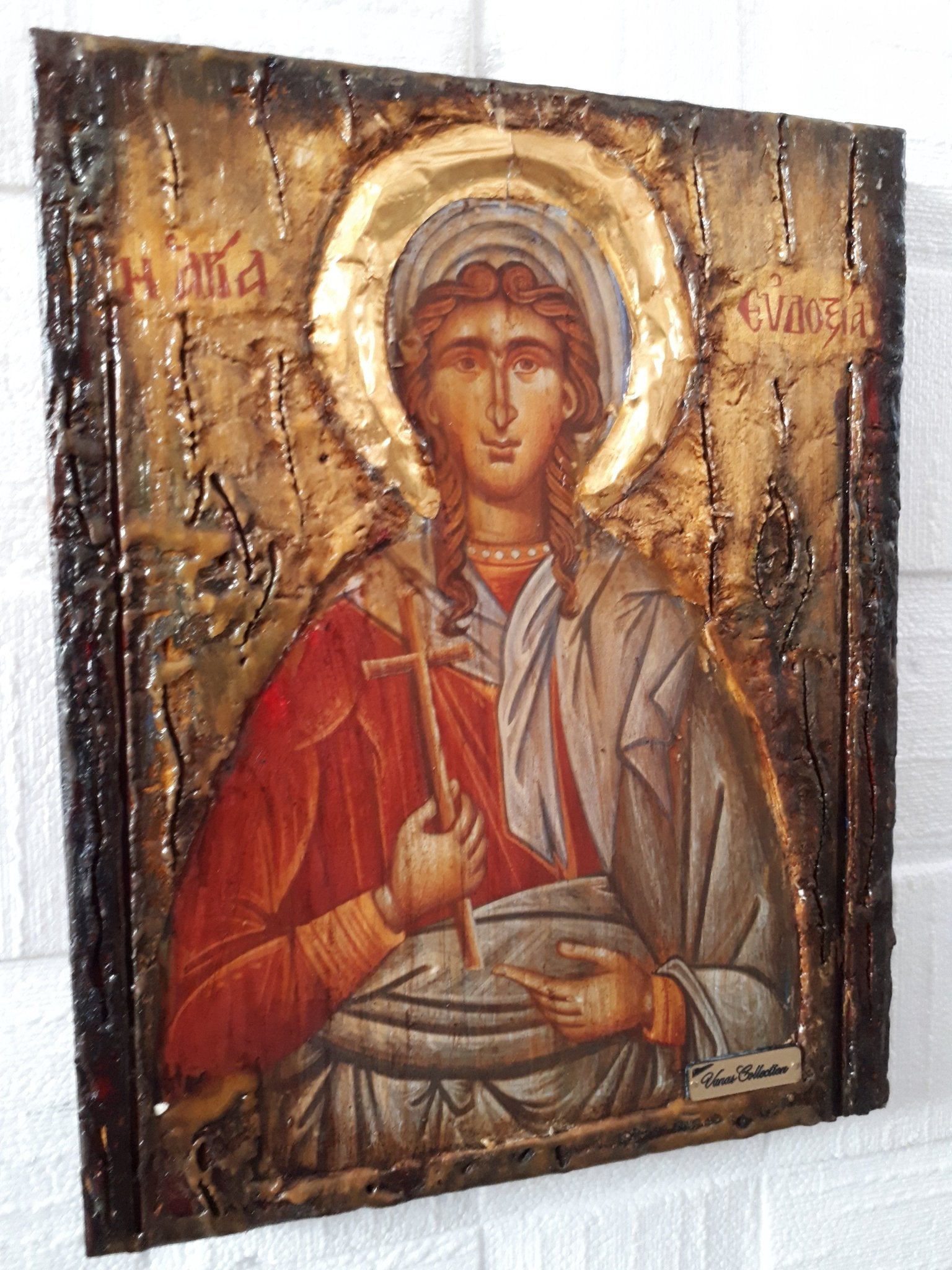 Saint Evdoxia the Martyr of Egypt - Greek Orthodox Byzantine Christian Icons - Vanas Collection