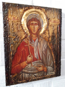 Saint Evdoxia the Martyr of Egypt - Greek Orthodox Byzantine Christian Icons - Vanas Collection