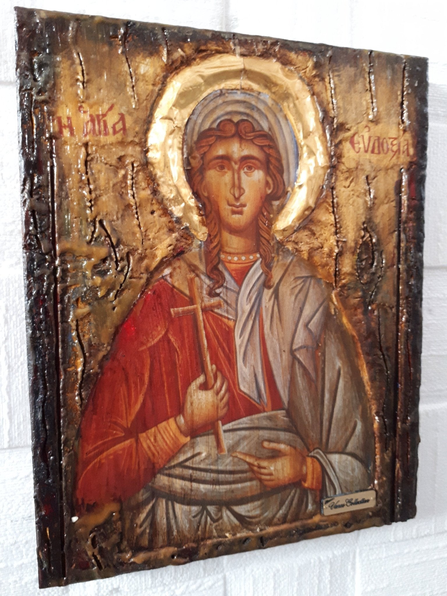 Saint Evdoxia the Martyr of Egypt - Greek Orthodox Byzantine Christian Icons - Vanas Collection