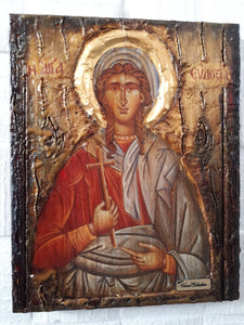 Saint Evdoxia the Martyr of Egypt - Greek Orthodox Byzantine Christian Icons - Vanas Collection