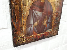 Laden Sie das Bild in den Galerie-Viewer, Saint Galini the Martyr Icon - Orthodox Greek Byzantine Wood Icons Antique Style - Vanas Collection