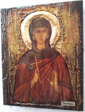 Load image into Gallery viewer, Saint Glyceria Glykeria- Rare Orthodox Byzantine Greek Made Icon-Unique Handmade - Vanas Collection