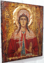 Load image into Gallery viewer, Saint Lucia Lucy Santa Lucia - Rare Byzantine Greek Orthodox Icon-Antique Style Icon - Vanas Collection