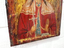Load image into Gallery viewer, Saint Lucia Lucy Santa Lucia - Rare Byzantine Greek Orthodox Icon-Antique Style Icon - Vanas Collection