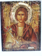 Load image into Gallery viewer, Saint Mammas Mammes Icon Mames Mamas ΑΓΙΟΣ ΜΑΜΜΑΣ Byzantine Greek Art Icons - Vanas Collection