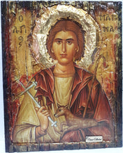 Load image into Gallery viewer, Saint Mammas Mammes Icon Mames Mamas ΑΓΙΟΣ ΜΑΜΜΑΣ Byzantine Greek Art Icons - Vanas Collection