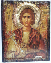 Load image into Gallery viewer, Saint Mammas Mammes Icon Mames Mamas ΑΓΙΟΣ ΜΑΜΜΑΣ Byzantine Greek Art Icons - Vanas Collection